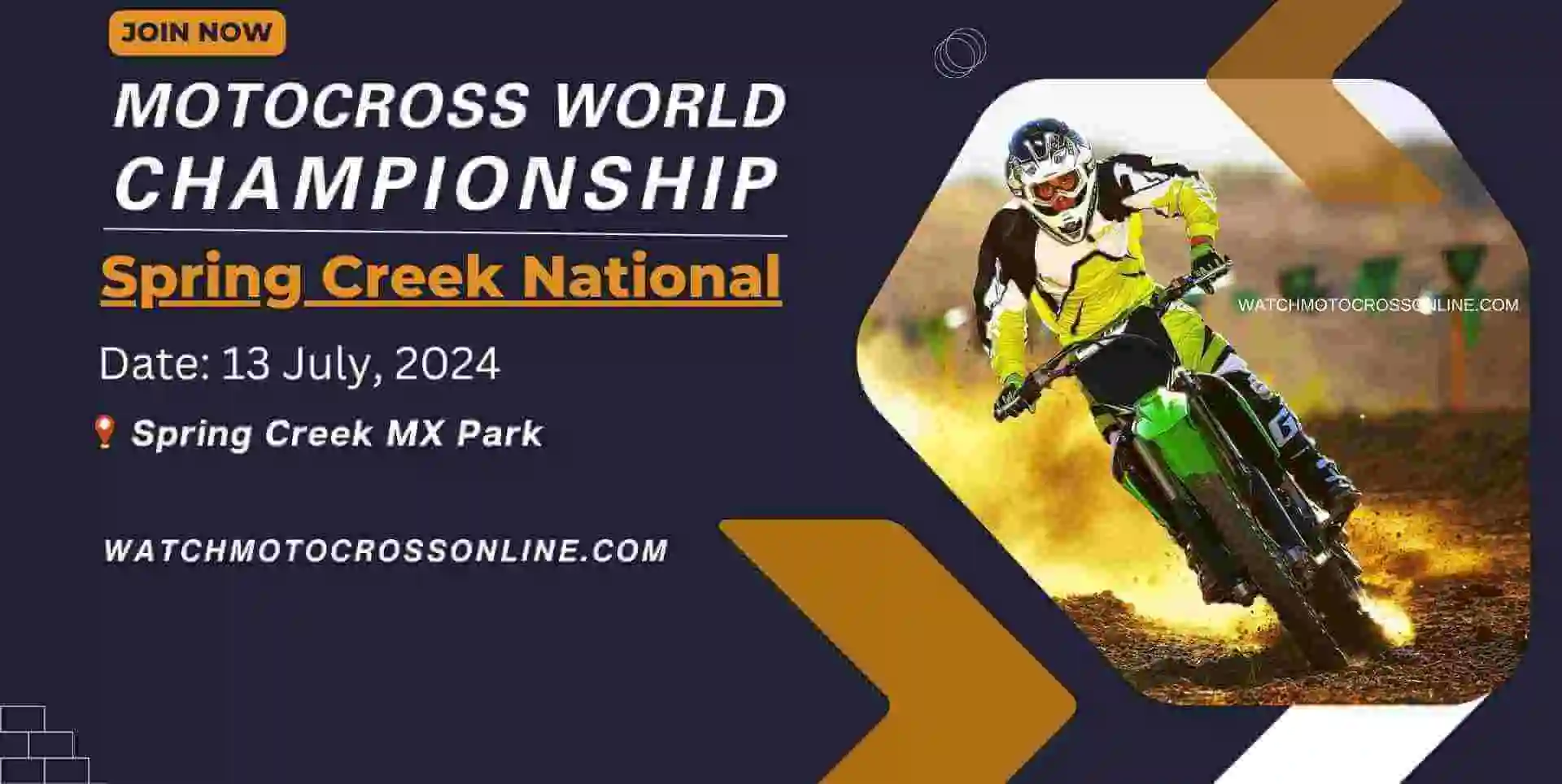 Watch Spring Creek National MotoX Live