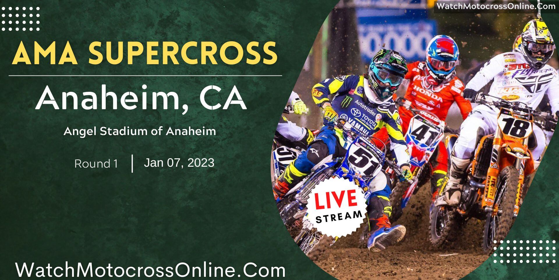AMA Supercross Anaheim Live Stream