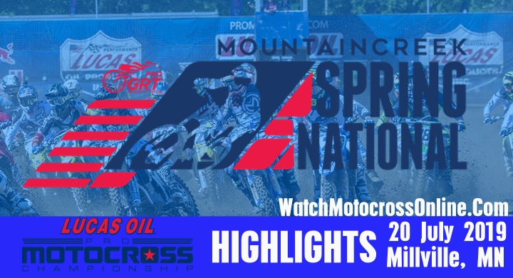 Round 8 Spring Creek National Pro Motocross Highlights 2019