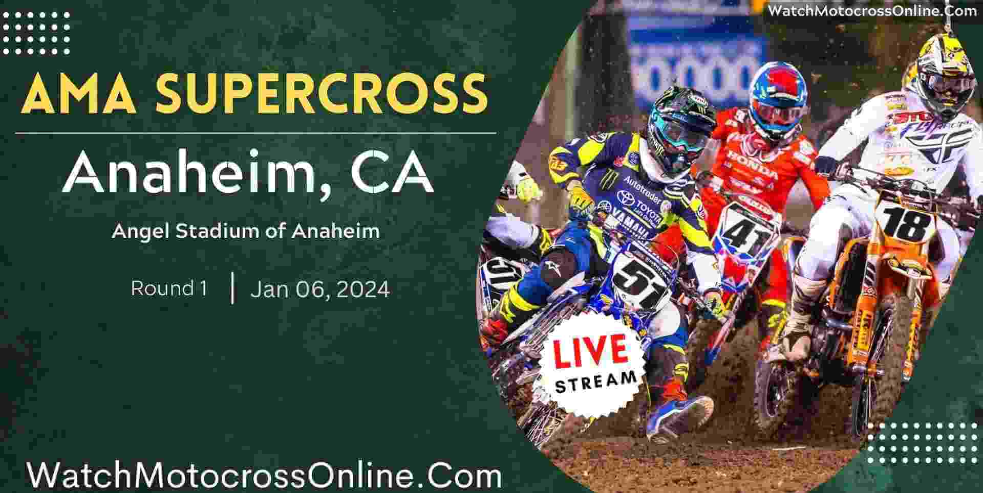 AMA Supercross Anaheim Live Stream 2024 Round 1 slider